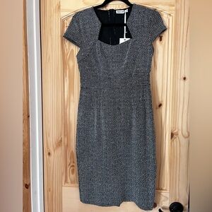 Elegant Black and White Women's Dress - NWT